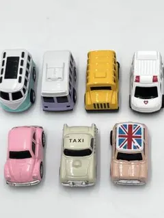 キッズ プルバック走行 ミニカー 7台セット