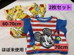 【ディズニー】ロンパース2枚セット！【ほぼ未使用】