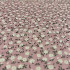 4 小花柄ピンク綿生地50✖️50
