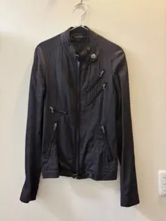 JULIUS MA JULIUS ブラックライダースジャケットのサムネイル