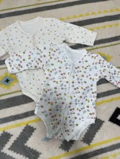 花柄ベビー肌着 70cm 2枚セット