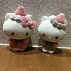 ハローキティ ダニエル　おともだちどーる2 フロッキーフィギュア 2体セットのサムネイル