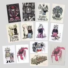 ポストカードセット 台湾展 奇幻動物森林 ヒグチユウコ 計10枚 シール