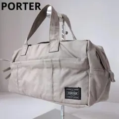 【希少】PORTER　ミニボストン　ハンドバッグ　グレー　ポーター　男女兼用のサムネイル