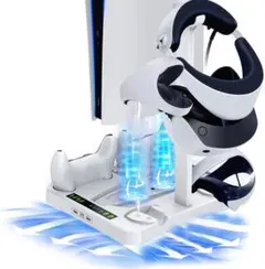 VR2コントローラー&PS 5コントローラー対応 充電台 4台同時充電可能 急速