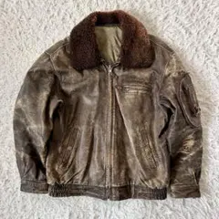 B-3 フライトジャケット ムートン 山羊革 ゴートレザー ヴィンテージ ボア