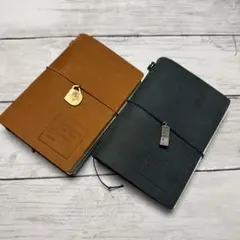 スタバ トラベラーズノート　パスポートサイズ　2冊セットチャーム付き
