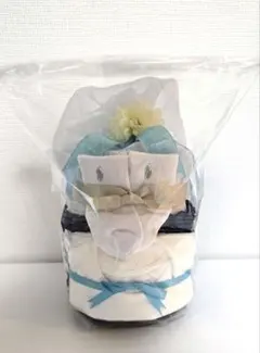 オムツケーキ　ラルフローレンの靴下　コットン100% 前掛け