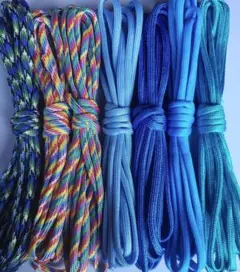 b0516 パラコード 3m×7 ハンドメイド 4ミリ7芯 キーホルダー 格安