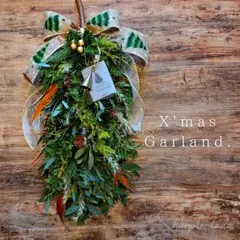 X'mas Garland / クリスマススワッグ【大きめ】