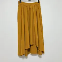 【美品】INGNI イング フィッシュテール ロングスカート マスタード M