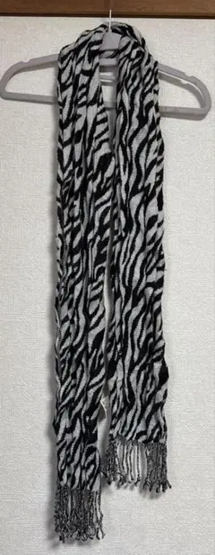 ゆん様　専用ストール　ゼブラ柄　シワ加工