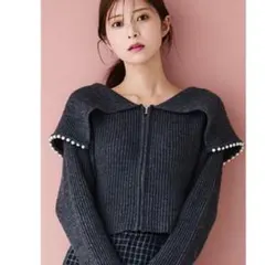 CELFORD ＊ セルフォード ジップパールカーディガン 美品