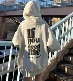 SPIRALGIRL バックロゴドルマンパーカーワンピース