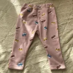 車柄　裏起毛パンツ　80 美品