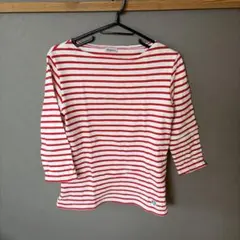 ORCIVAL ストライプ 五分袖 Tシャツ