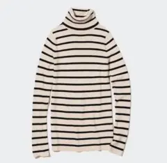 UNIQLO エクストラファインメリノリブタートルネックセーター　Lサイズ