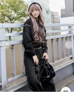 ≠ME 谷崎早耶コラボ】レースラインジップスウェット（完売品）dazzlin