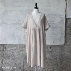 バ*ナ様 2025年 evam evaシャドーチェックギャザーポンチョ　31,9のサムネイル