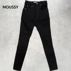 【美品】MOUSSY 24インチ HW Rebirth BLACK SKINNY