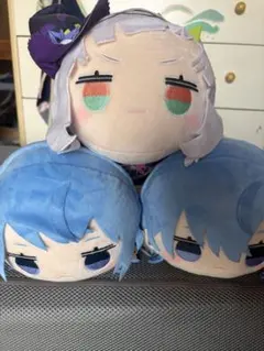 新品未使用 ホロライブプロダクション 寝そべりぬいぐるみ-星街すいせい紫咲シオン