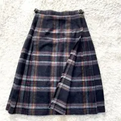 オニールオブダブリン　ラップスカート プリーツ　巻きスカート　チェック　36