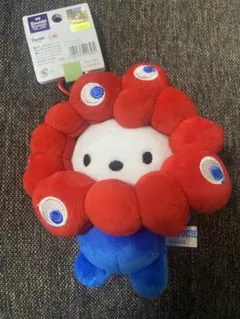 大阪万博　ポチャコ　ミャクミャクなりきりマスコットキーホルダー　カラビナ付