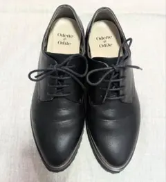 Odette e Odile ブラック レースアップシューズ 24.5cmのサムネイル