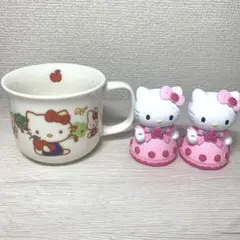 ハローキティ　マグカップ　マスコット　セット 平成レトロ