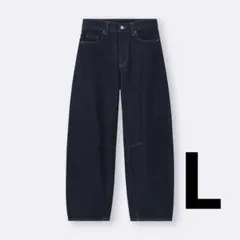 GU バレルレッグジーンズ〔標準71.0～75.0cm］L ネイビー