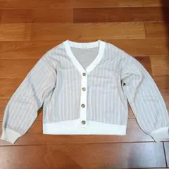 COLZA アイボリー Vネック カーディガン M