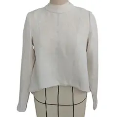 美品✨️ツルバイマリコオイカワ　ペプラムカットソー　バックフリル　スタンドカラーのサムネイル