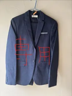 h＊様専用　ネイビー フォーマルスーツ ネクタイ付き
