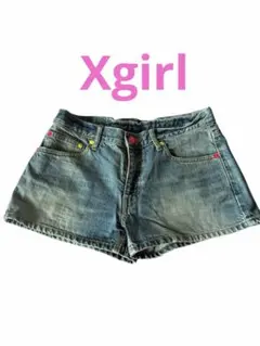 X-girl デニム　ショートパンツ　Mサイズ　レディース