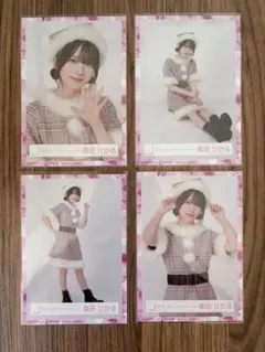 森田ひかる サンタ 2025年 生写真 チュウ ヒキ 櫻坂46 櫻坂 欅坂