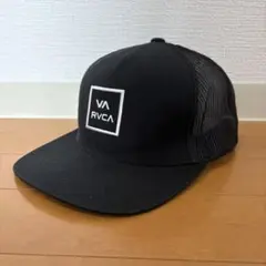 【中古】RVCA ブラック メッシュバックキャップ