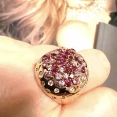 DAMIANI ダイヤ&ルビー16.5号ピンクゴールド約16g（値段交渉可）のサムネイル