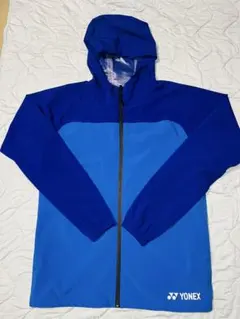 YONEX フード付きレインジャケット 青 ウィンドブレイカー
