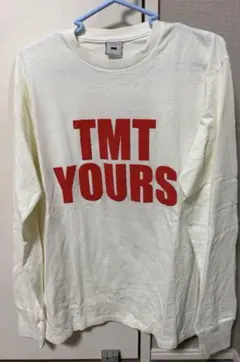 TMT YOURS Big3ロゴプリント 長袖Tシャツ ロンT 白　Ｌ　未使用のサムネイル