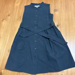 UNIQLO U ノースリーブワンピース ネイビー110