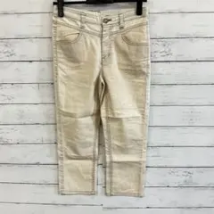 CA C’EST CA ストレッチ クロップド デニム S アイボリー 春夏