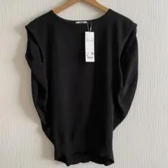 新品タグ付　XL ブラック　UNIQLO U コクーンセーターノースリーブ