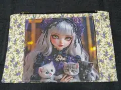 猫ポーチ　猫バッグ　猫化粧ポーチ　猫柄ポーチ　猫柄化粧ポーチ　保険証入れ
