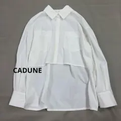 CADUNE カデュネ レイヤードショートシャツ 白 36のサムネイル