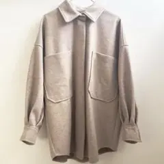 SHEIN ドロップショルダー オーバーコート ベージュ