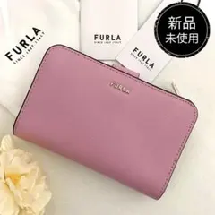 新品　正規品☆FURLA(フルラ)折り財布　ピンク レザー 二つ折り財布