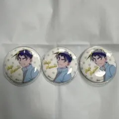 【名探偵コナン】服部平次　缶バッジ3個セット 缶バッジカバー付き　まとめ買い歓迎