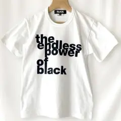 BLACK COMME des GARÇONS ロゴT 白 S 美品のサムネイル