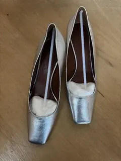 DAVID BEAUCIEL 38 シルバーパンプス