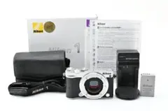 超美品 ニコン 1 J5 ミラーレスデジタルカメラボディ ホワイト Nikon